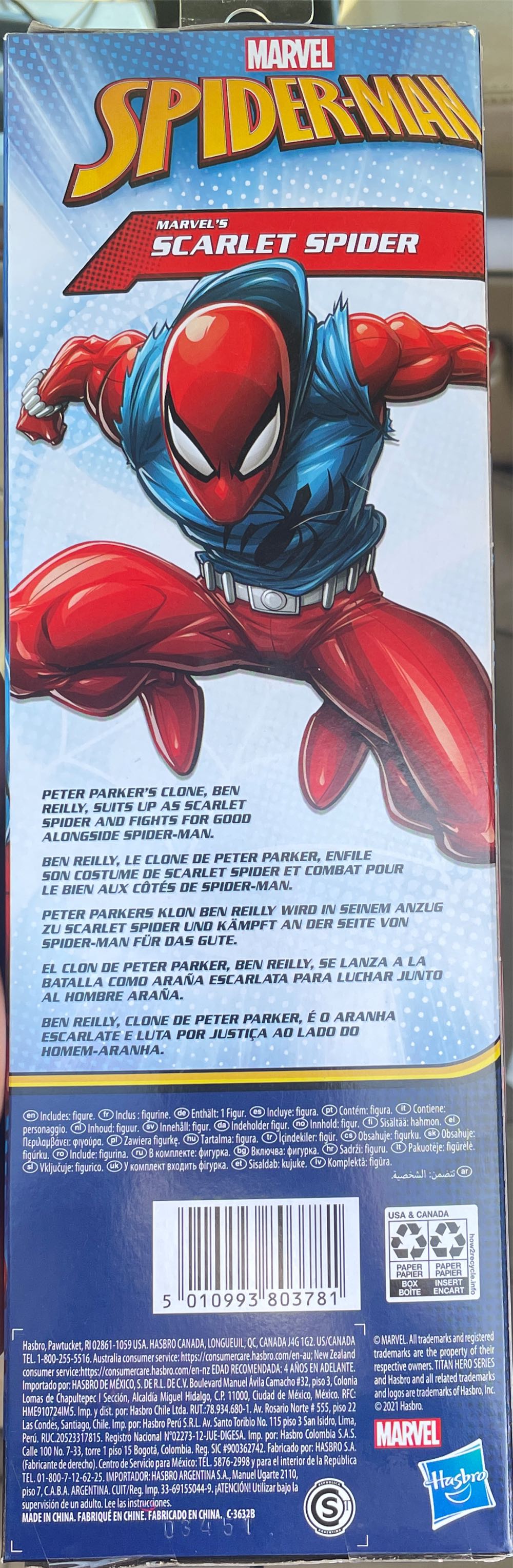 Scarlet Spider Marvel Titan Heroes Spider Man Series - Hasbro - Marvel (Avenger Endgame) action figure collectible [Barcode 5010993803781] - Main Image 3