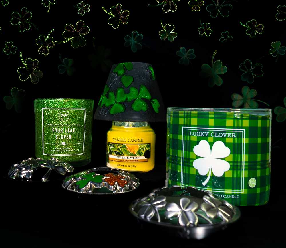 CANDLE: St. Patrick’s Day DW Candle Four Leave Clover 2021 - DW Home Candle (St. Patrick’s Day Candles) action figure collectible - Main Image 4