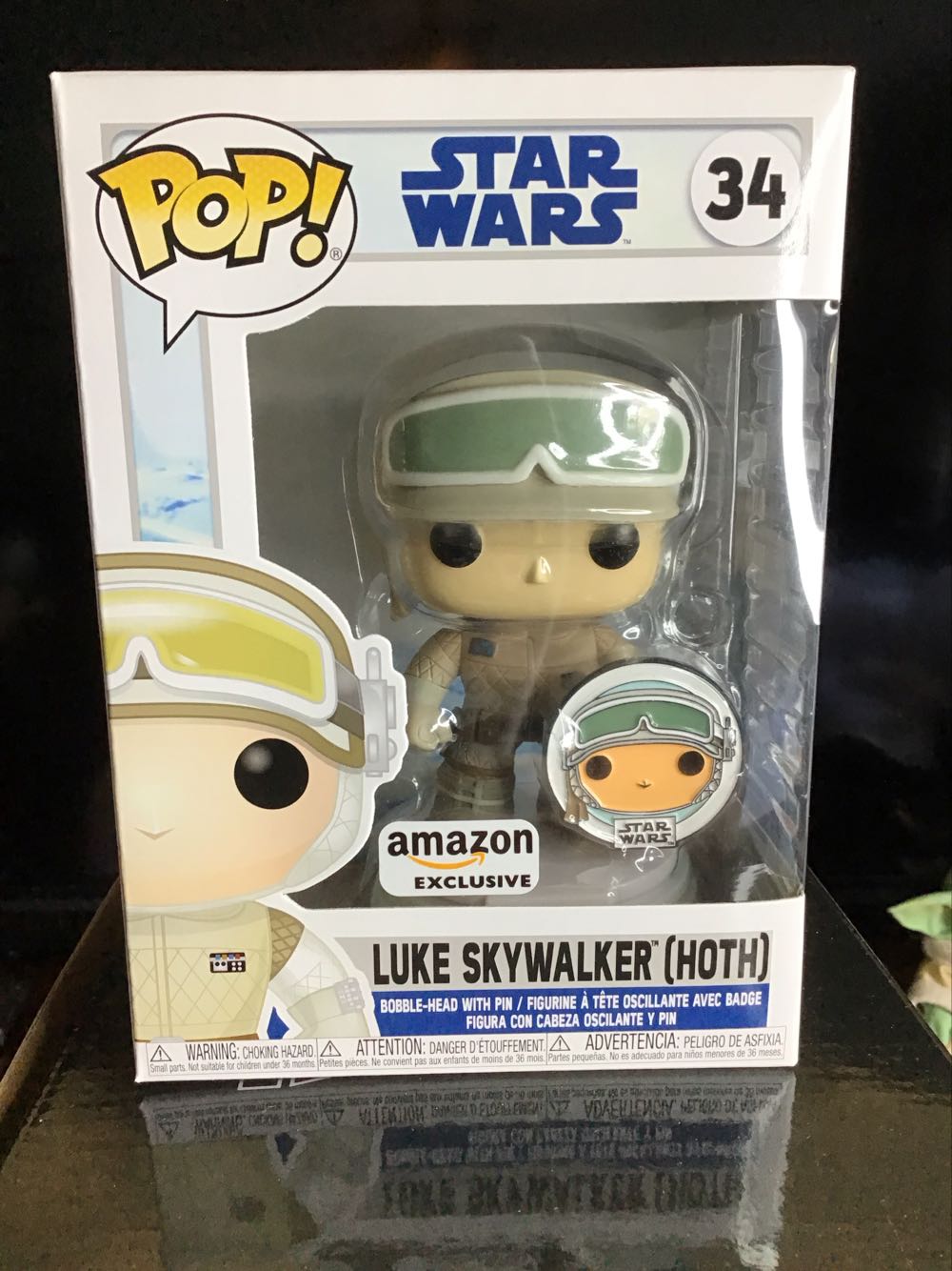 #34 Luke Skywalker (Hoth) - Funko (Funko Pop!) action figure collectible [Barcode 889698554831] - Main Image 2