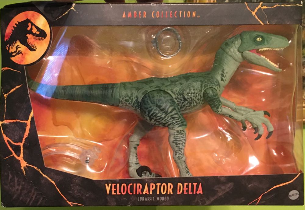 Jurassic World - Velociraptor ”Delta” - Mattel (Amber Collection) action figure collectible [Barcode 887961814606] - Main Image 2