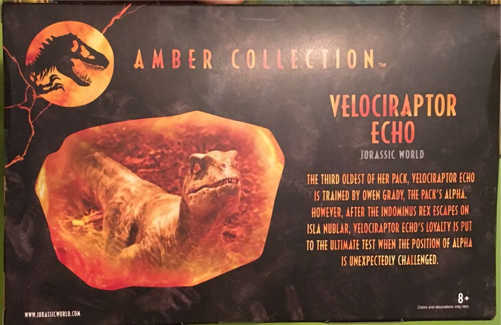 Velociraptor ”Echo” - Mattel (Jurassic World) action figure collectible [Barcode 887961966008] - Main Image 3