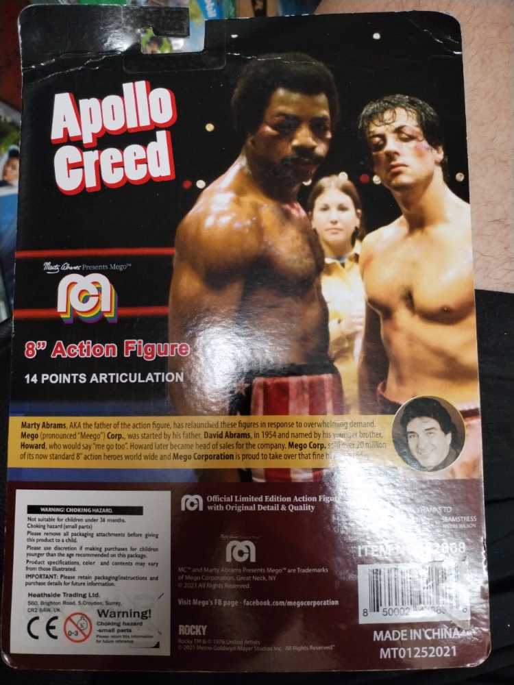 Apollo Creed - MEGO Corp. (Rocky (1976)) action figure collectible [Barcode 850002478686] - Main Image 2