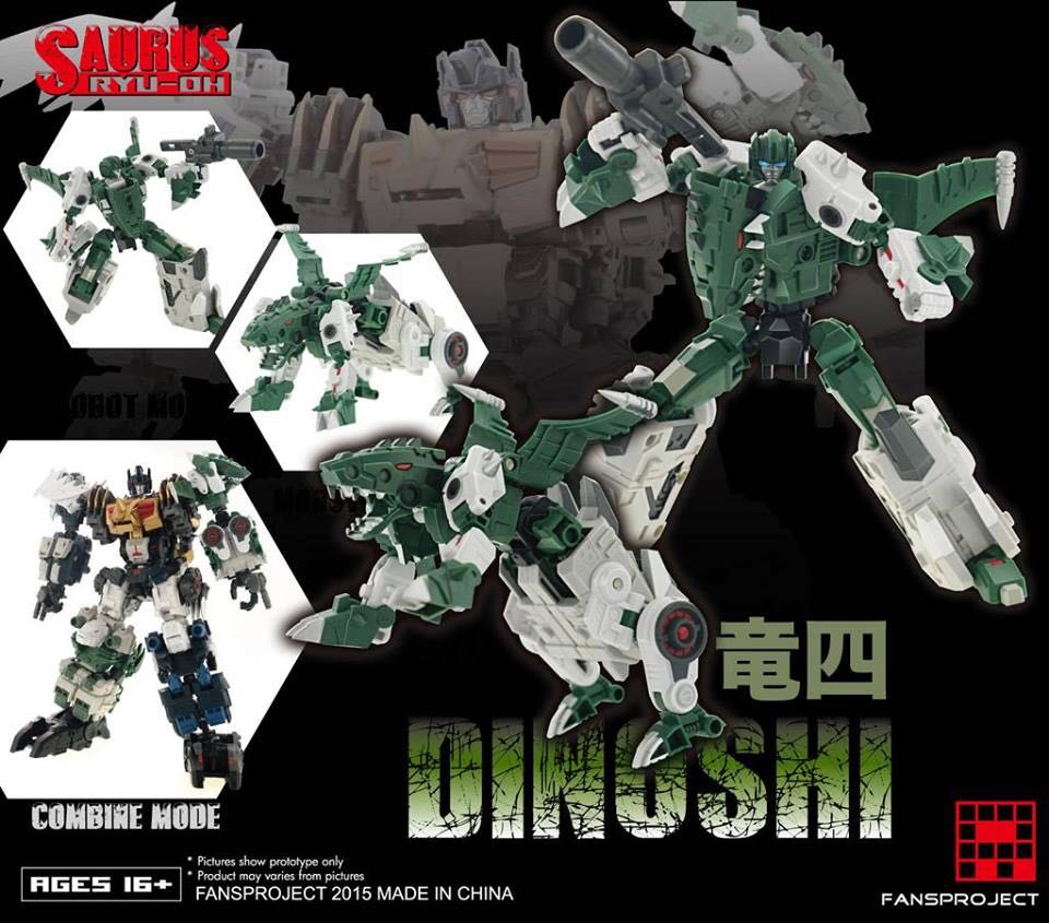 FANSPROJECT Saurus RYU-OH Dinoshi - FansProject (Transfomers) action figure collectible - Main Image 1