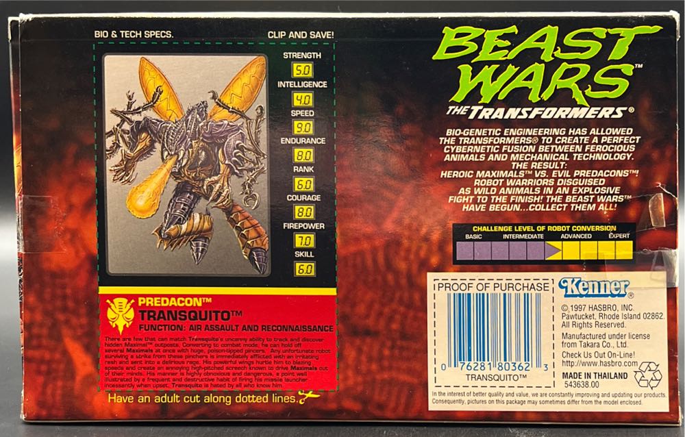 Transquito - Kenner (Beast Wars) action figure collectible [Barcode 076281803623] - Main Image 3