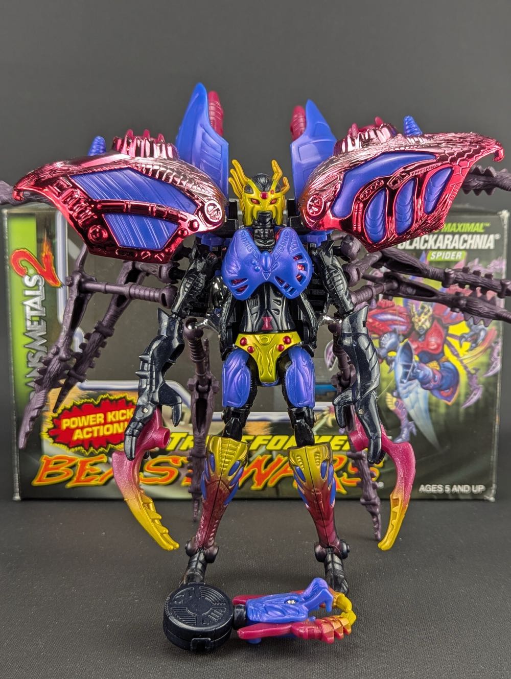 Blackaracnia (Transmetals 2) - Hasbo / Kenner (Transformers Beast Wars) action figure collectible [Barcode 076930804483] - Main Image 4