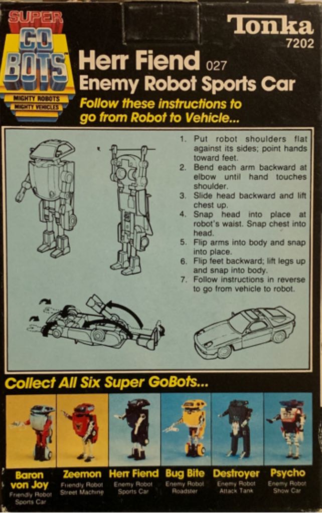 Herr Fiend - Tonka (Gobots, Super) action figure collectible - Main Image 2