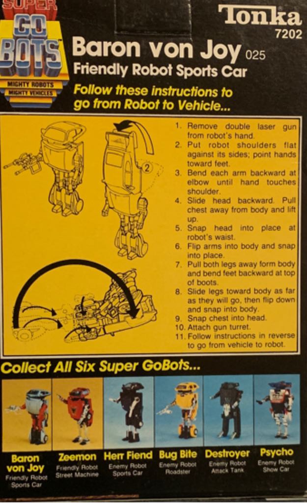 Baron Von Joy - Tonka (Gobots, Super) action figure collectible - Main Image 2