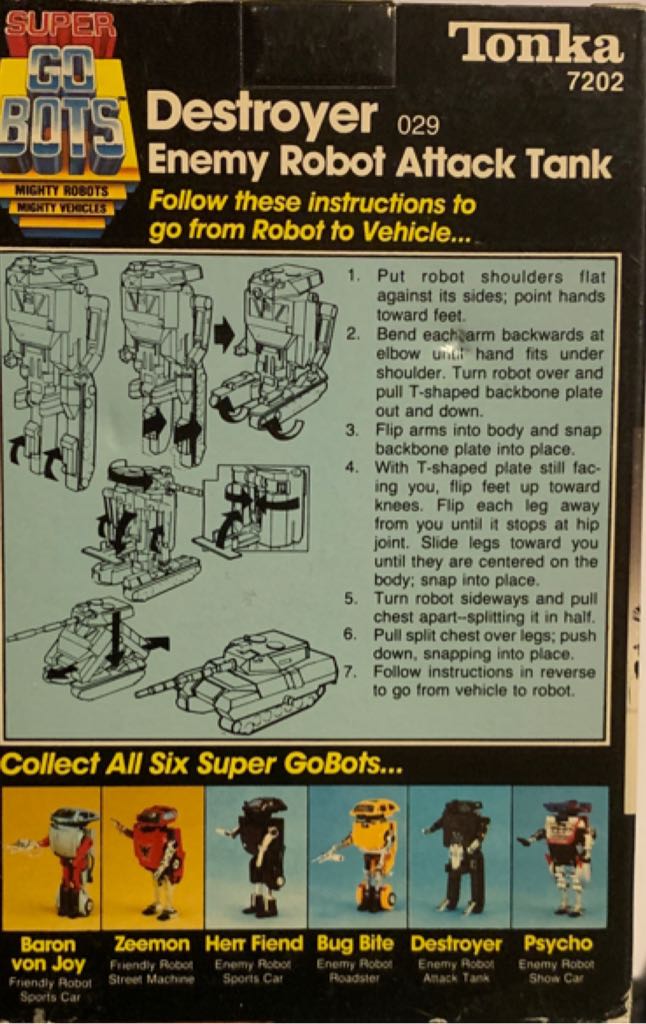 Super Gobots Destroyer - Tonka (Gobots) action figure collectible - Main Image 2