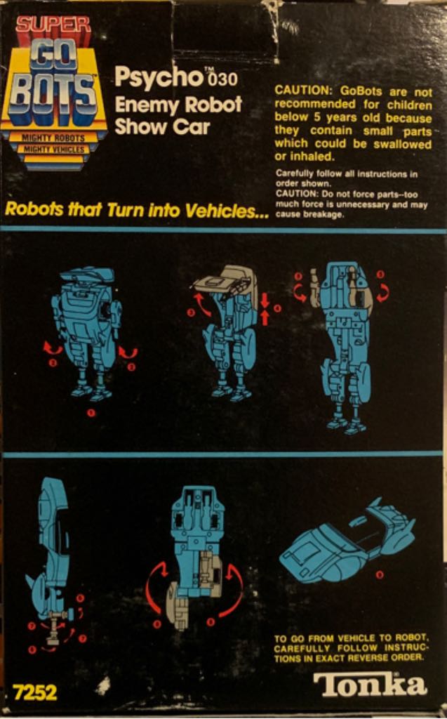 Gobots Psycho - Tonka (Gobots) action figure collectible - Main Image 2