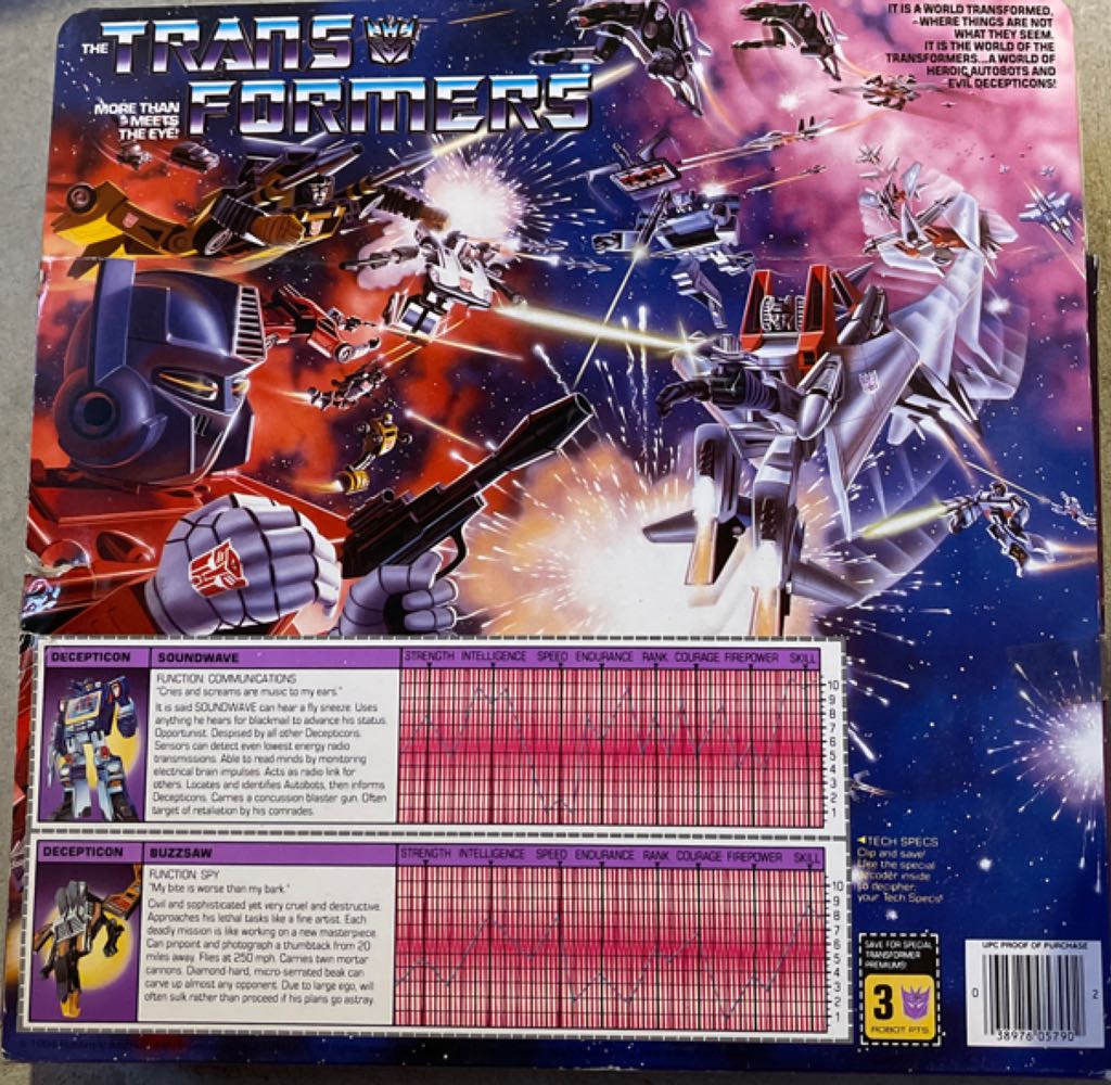 Soundwave and Buzzsaw - Deception Communicator - Hasbro (The Transformers) action figure collectible [Barcode 038976057902] - Main Image 2