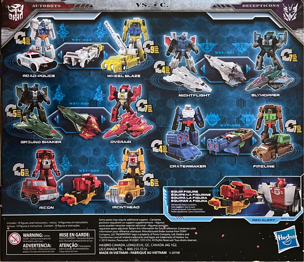 WFC S58 Autobots vs. Decepticons - Hasbro / Takara Tomy (Transformers: Seige) action figure collectible [Barcode 630509873814] - Main Image 4
