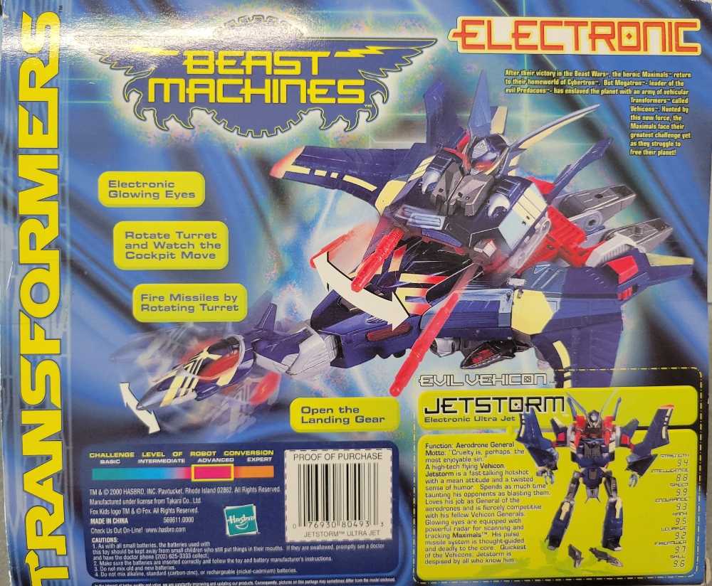 Jetstorm - Hasbro (Transformers: Beast Machines) action figure collectible [Barcode 076930804933] - Main Image 3