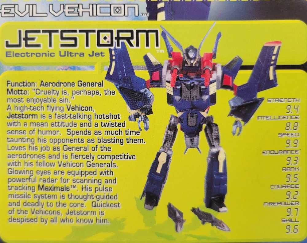 Jetstorm - Hasbro (Transformers: Beast Machines) action figure collectible [Barcode 076930804933] - Main Image 4