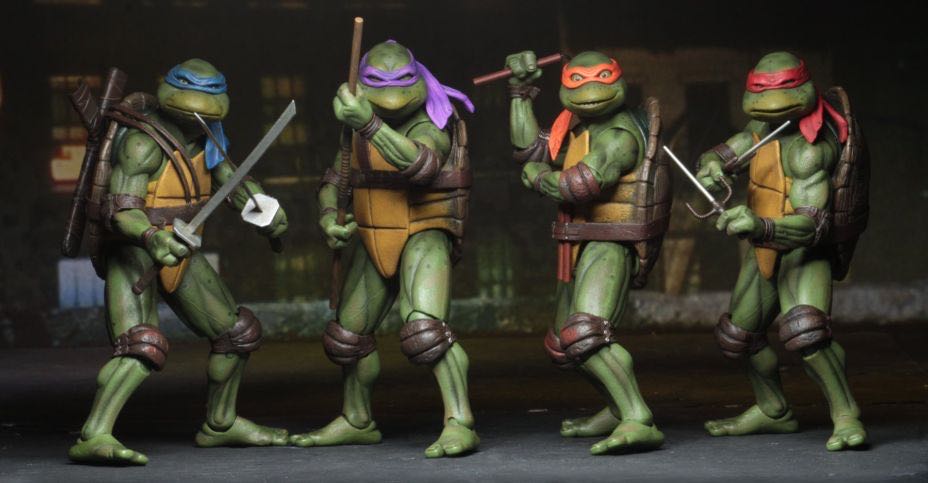 Neca Teenage Mutant Ninja Turtles Movie 4 Pack (Teenage Mutant Ninja Turtles) action figure collectible - Main Image 2
