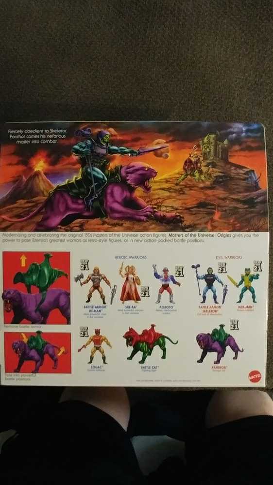 Panthor (Flocked) - Mattel (Masters of the Universe: Origins) action figure collectible [Barcode 887961979831] - Main Image 2