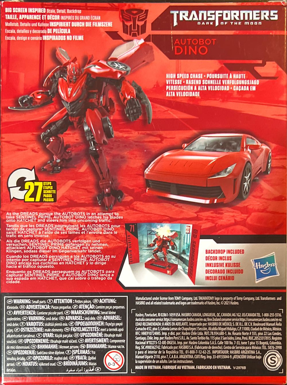 Transformers Studio Series Dino 71 Dark Of The Moon - Hasbro / Takara Tomy (Studio Series: Dark Of The Moon) action figure collectible [Barcode 630509984541] - Main Image 2