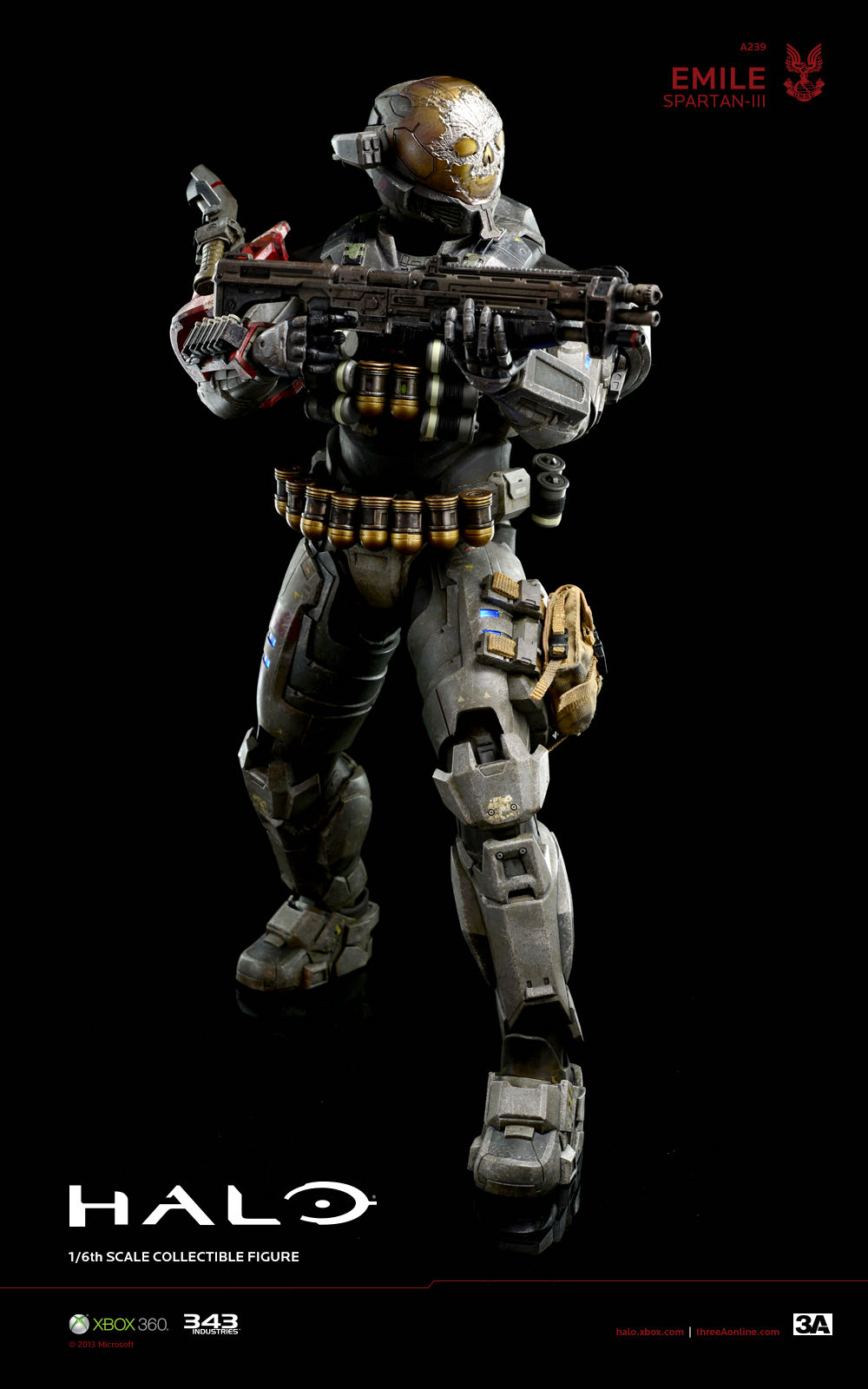 Emile-A239 - Wicked Cool Toys (Halo The Spartan Collection) action figure collectible [Barcode 191726389286] - Main Image 3