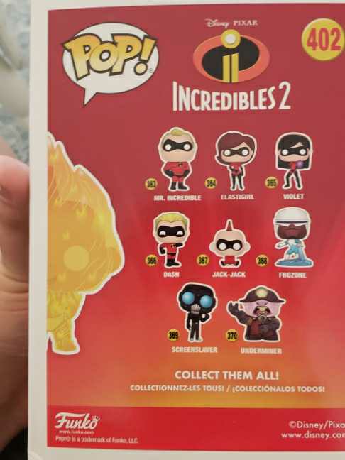 Incredibles- Fire Jack-Jack  action figure collectible [Barcode 889698292092] - Main Image 2