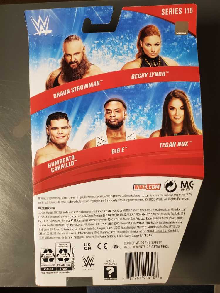 Humberto Carrillo Basics 115 - Mattel Wwe (WWE Basic Series 115) action figure collectible [Barcode 887961914108] - Main Image 2