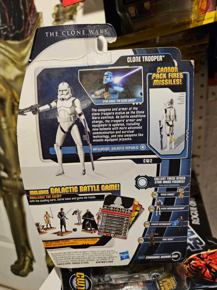 CW2 Clone Trooper Phase II Armor - Hasbro (Star Wars Clone Wars) action figure collectible [Barcode 653569681526] - Main Image 2