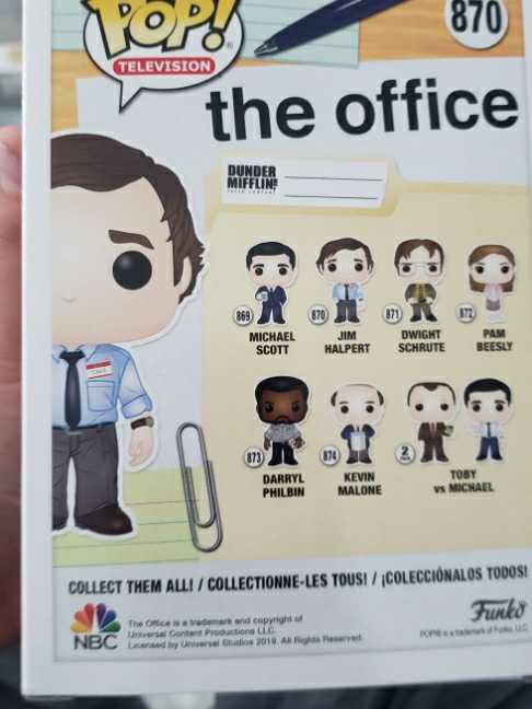 Jim Halpert - Funko (The Office) action figure collectible [Barcode 889698349031] - Main Image 2