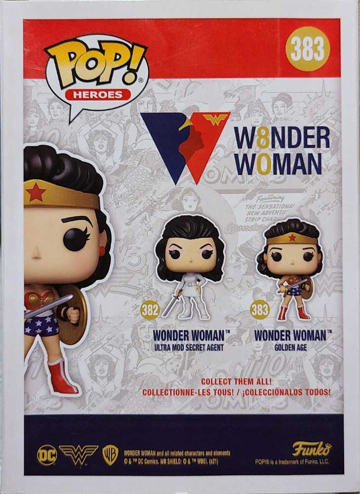 Wonder Woman - Pop! 80th: Golden Age - Funko (DC Funko Pops!) action figure collectible [Barcode 889698549738] - Main Image 2