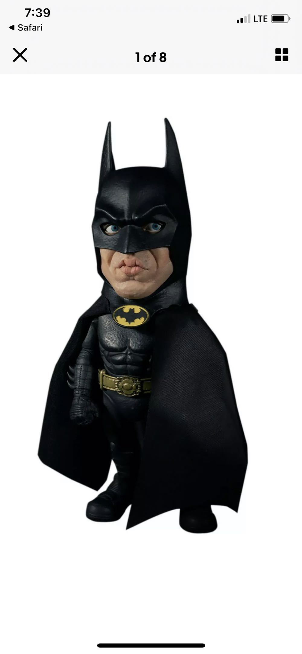 Batman (1989) Deluxe Edition - Mezco (Batman) action figure collectible [Barcode 696198387001] - Main Image 2