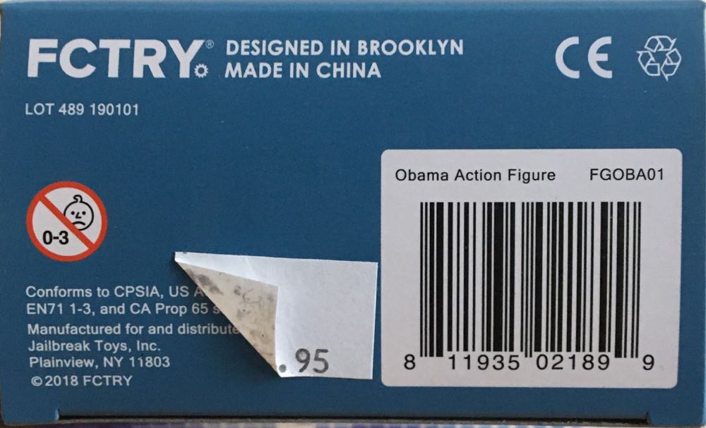 Barack Obama (FCTRY - Real Life Heroes) - FCTRY (Real Life Heroes) action figure collectible [Barcode 811935021899] - Main Image 3