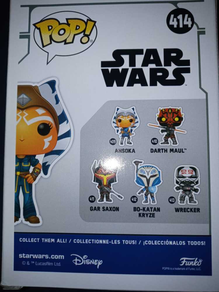 Star Wars 414: Ahsoka Tano - Funko (Star Wars) (Star Wars) action figure collectible [Barcode 889698523523] - Main Image 3