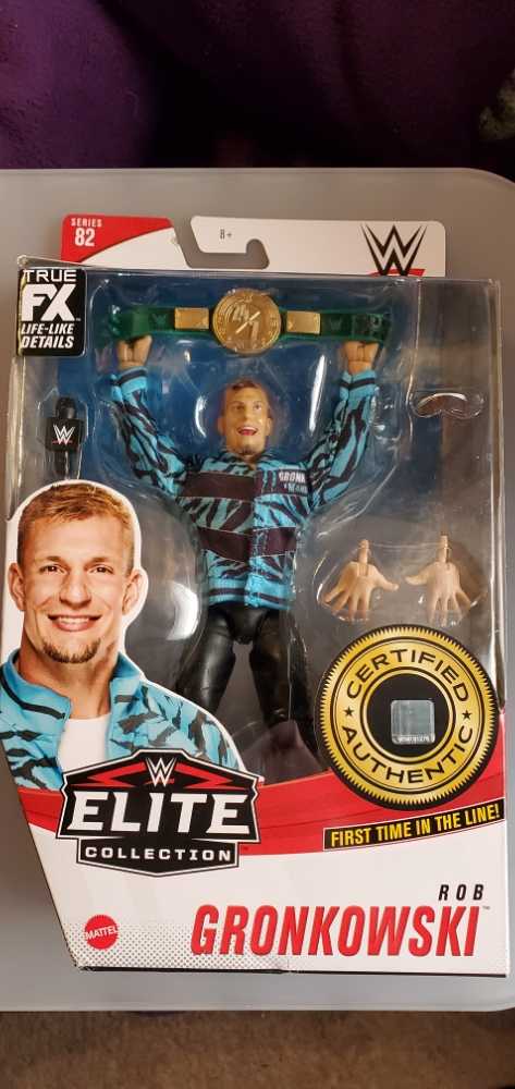 Rob Gronkowski - Mattel (WWE Wrestling - Elite Collection) action figure collectible [Barcode 887961922233] - Main Image 2