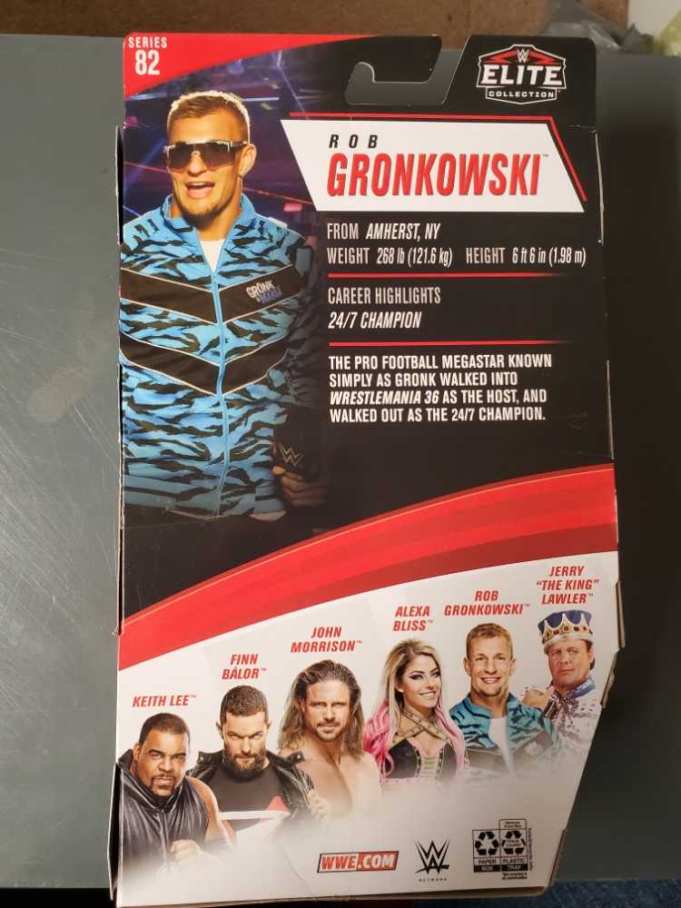 Rob Gronkowski - Mattel (WWE Wrestling - Elite Collection) action figure collectible [Barcode 887961922233] - Main Image 3
