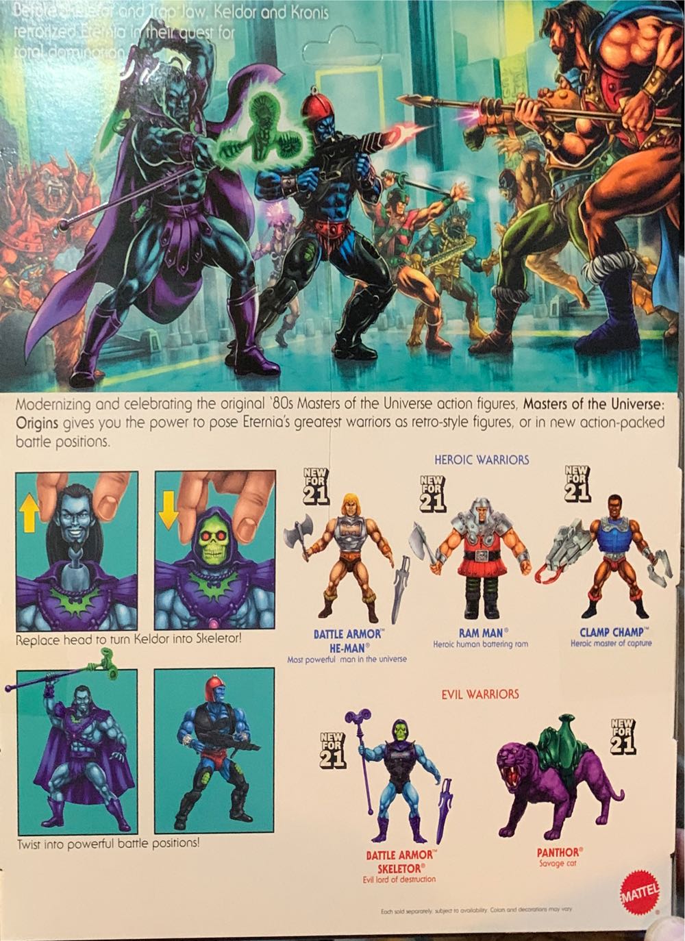 MOTU Masters Of The Universe Origins Rise of Evil | Keldor & Kronis - Mattel (Masters of the Universe: Origins) action figure collectible [Barcode 887961989717] - Main Image 2