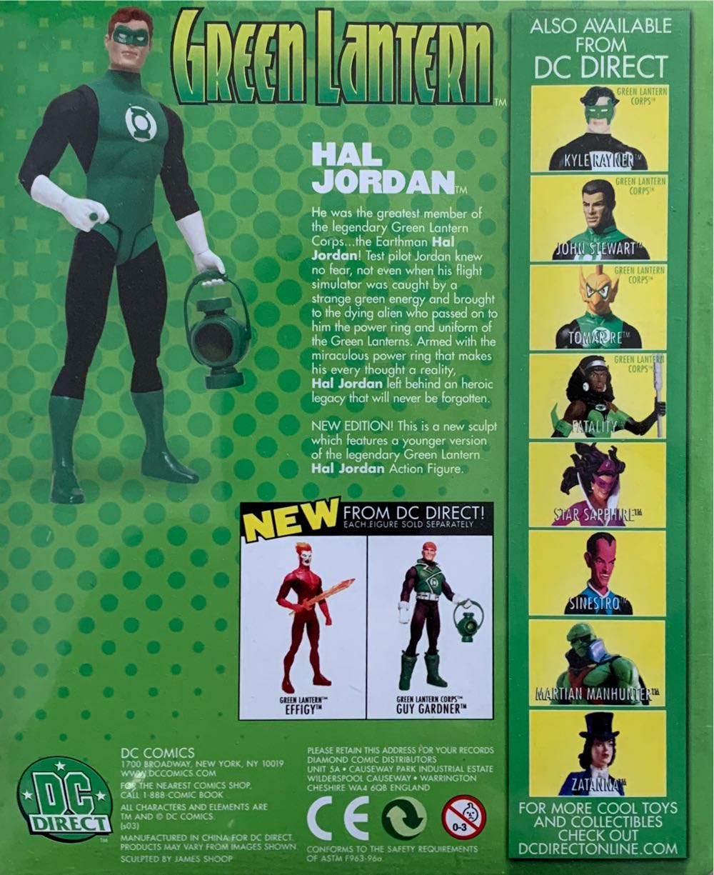 Classic Hal Jordan Green Lantern - DC Direct action figure collectible [Barcode 761941235981] - Main Image 2