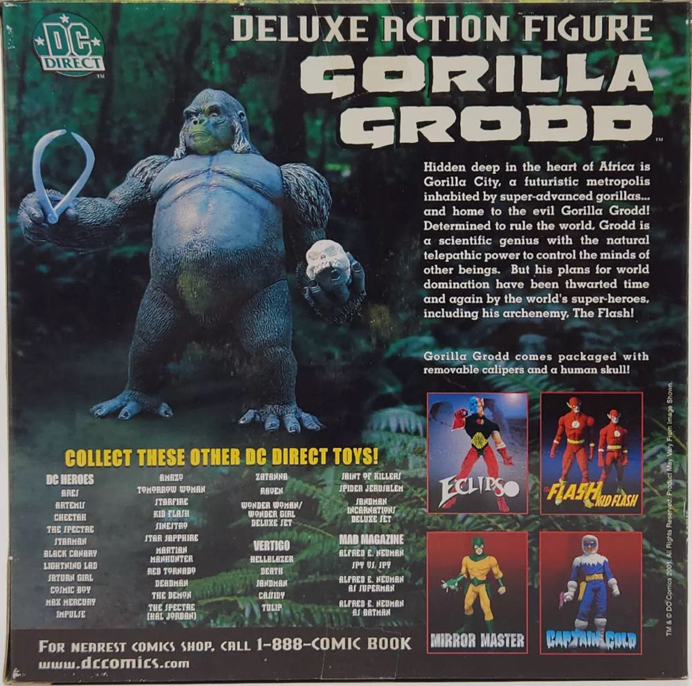 Gorilla Grodd - DC Direct (The Flash Rogues Gallery) action figure collectible [Barcode 761941230375] - Main Image 4
