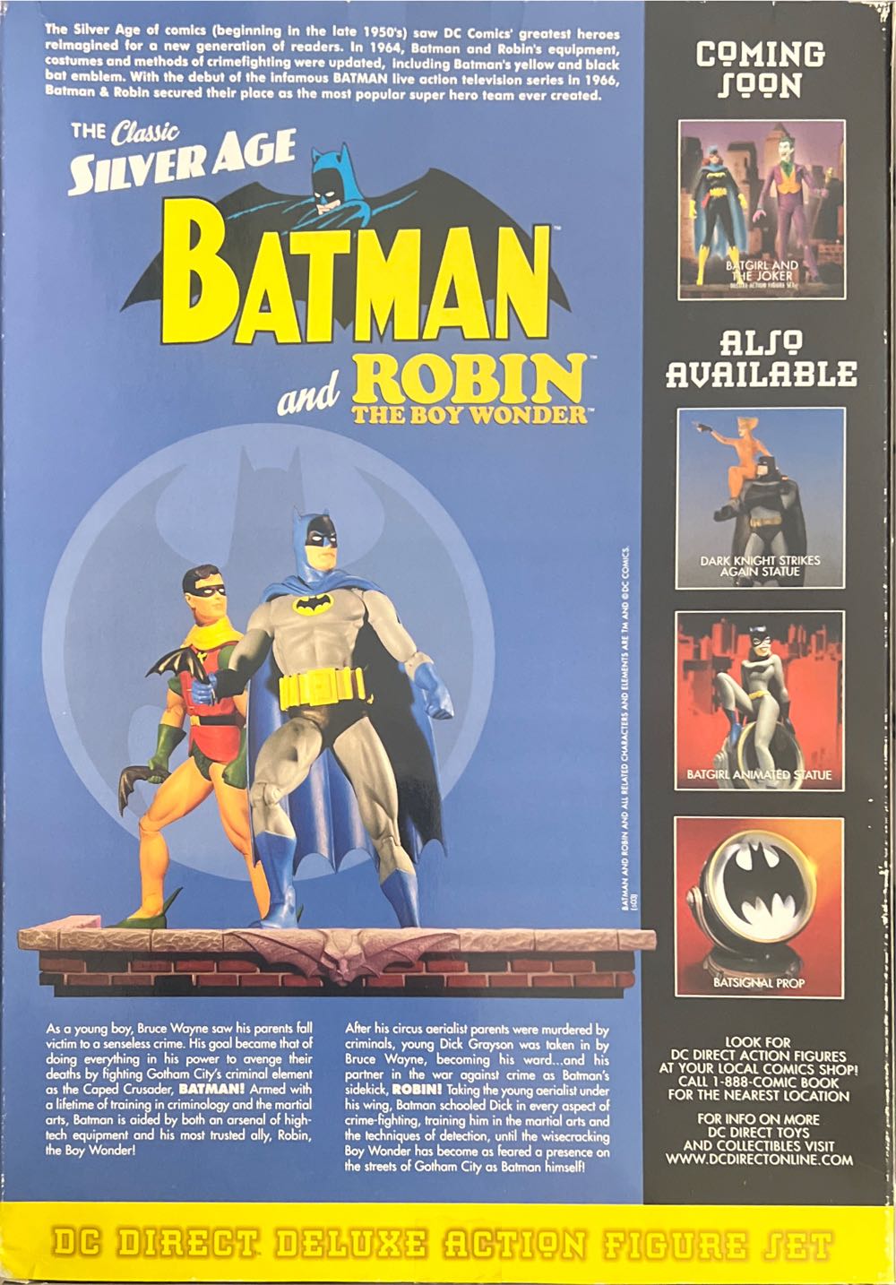 DC Direct Silver Age Batman And Robin  - DC Direct (DC Direct Deluxe Action Figure Set) action figure collectible [Barcode 761941235974] - Main Image 2