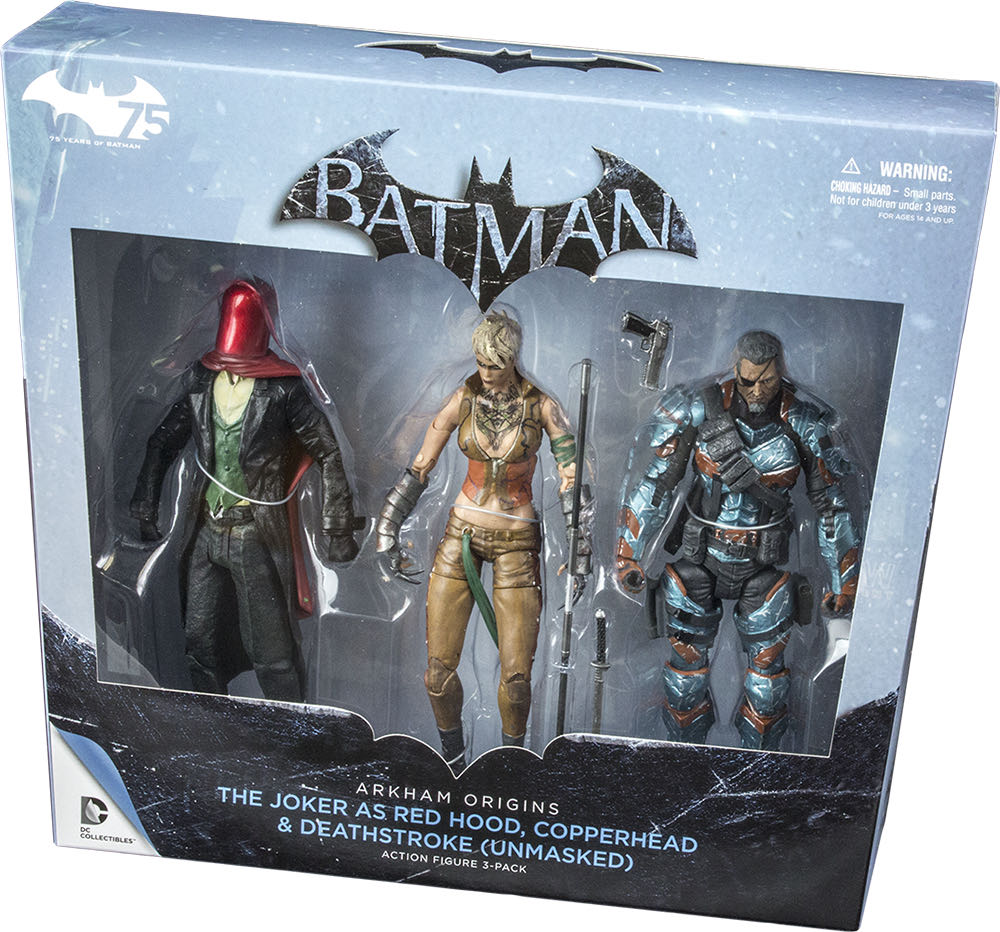 DC Collectibles Batman Arkham Origins the Joker As Red Hood, Copperhead, Deathstroke Unmasked - DC Collectibles (Batman Arkham Origins) action figure collectible [Barcode 761941320106] - Main Image 2