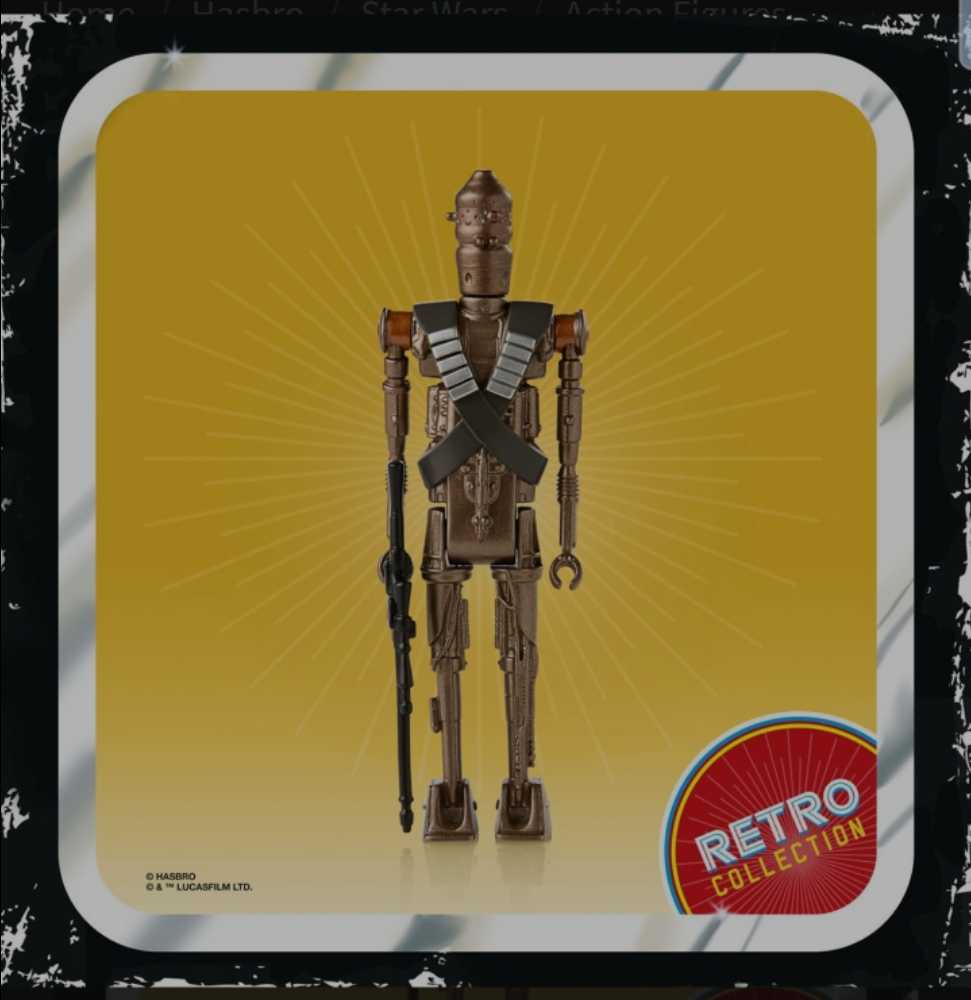 IG-11 - Disney / Hasbro (Retro Collection 3.75” 2019- Now: Mandalorian) action figure collectible [Barcode 5010993809097] - Main Image 3