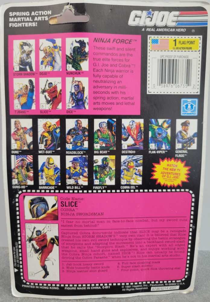 Slice V1 - Hasbro - G.I. Joe (G I Joe Ninja Force) action figure collectible [Barcode 038976067352] - Main Image 3