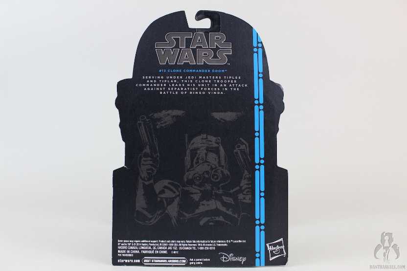 #13 Clone Commander Doom - Hasbro (2013-Now The Black Series 3.75) action figure collectible [Barcode 630509302642] - Main Image 3