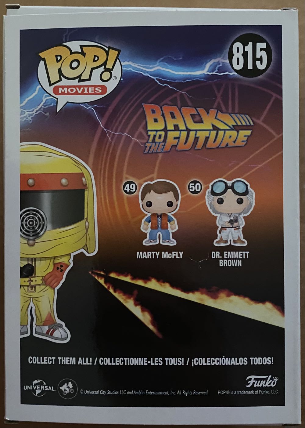 Marty McFly (Radiation Suit) #815 (2019 Fall Convention Exclusive) - Funko (Funko Pop! Movies) action figure collectible [Barcode 889698432764] - Main Image 3