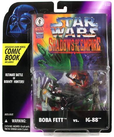 Boba Fett vs IG-88 (Comic Pack) - Hasbro (Star Wars - Power of the Force - Shadows of the Empire) action figure collectible - Main Image 1