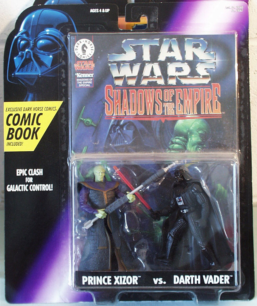 Prince Xizor vs Darth Vader (Comic Pack) - Hasbro (Star Wars - Power of the Force - Shadows of the Empire) action figure collectible - Main Image 1