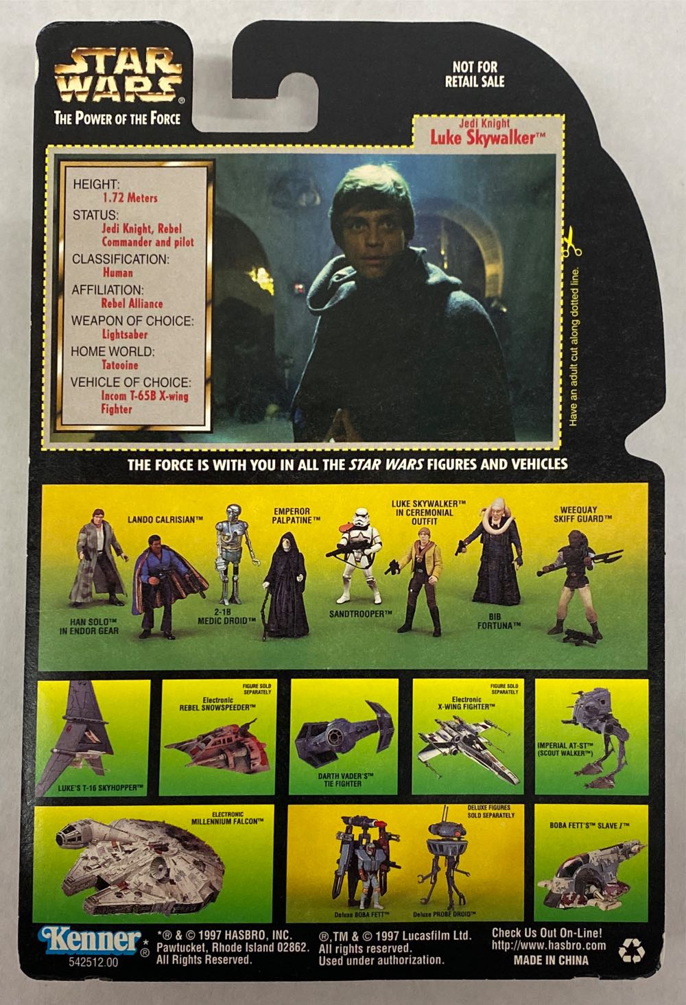 Luke Skywalker Jedi Knight - Hasbro (Special Edition) action figure collectible - Main Image 2