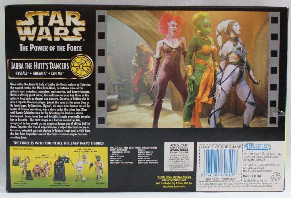 Jabba the Hutt’s Dancers - Hasbro (Star Wars - Power of the Force - Green Card) action figure collectible - Main Image 2