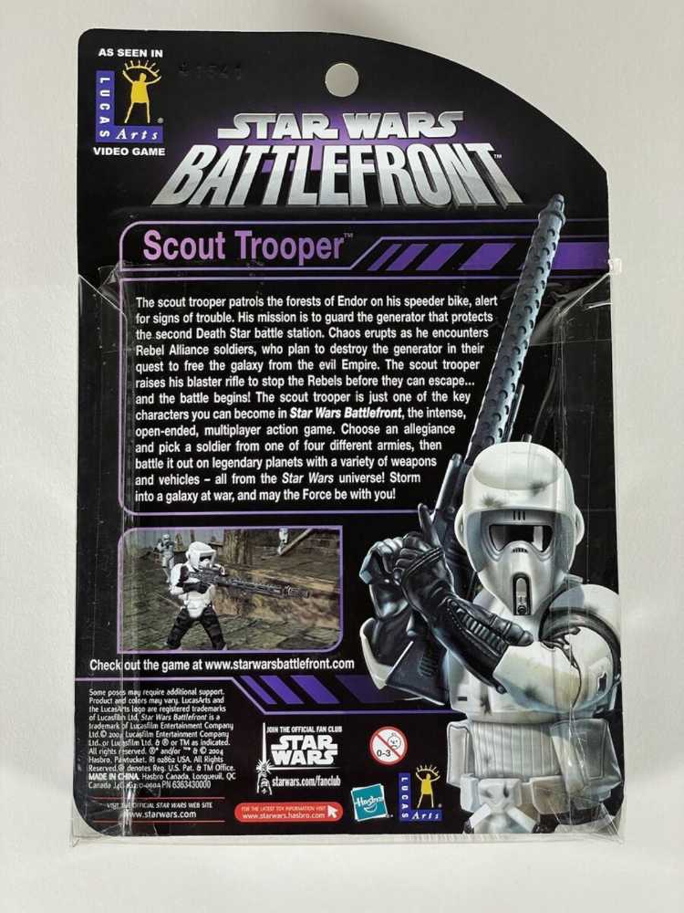 Exclusive Scout Trooper Star Wars: Battlefront (video game preorder exclusive) - Hasbro (2004-2005 The Original Trilogy Collection) action figure collectible - Main Image 2