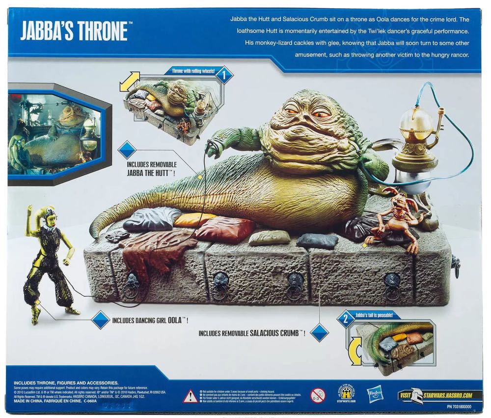 Jabba’s Throne (Walmart Exclusive) - Hasbro (Episode VI: Return of the Jedi) action figure collectible - Main Image 4