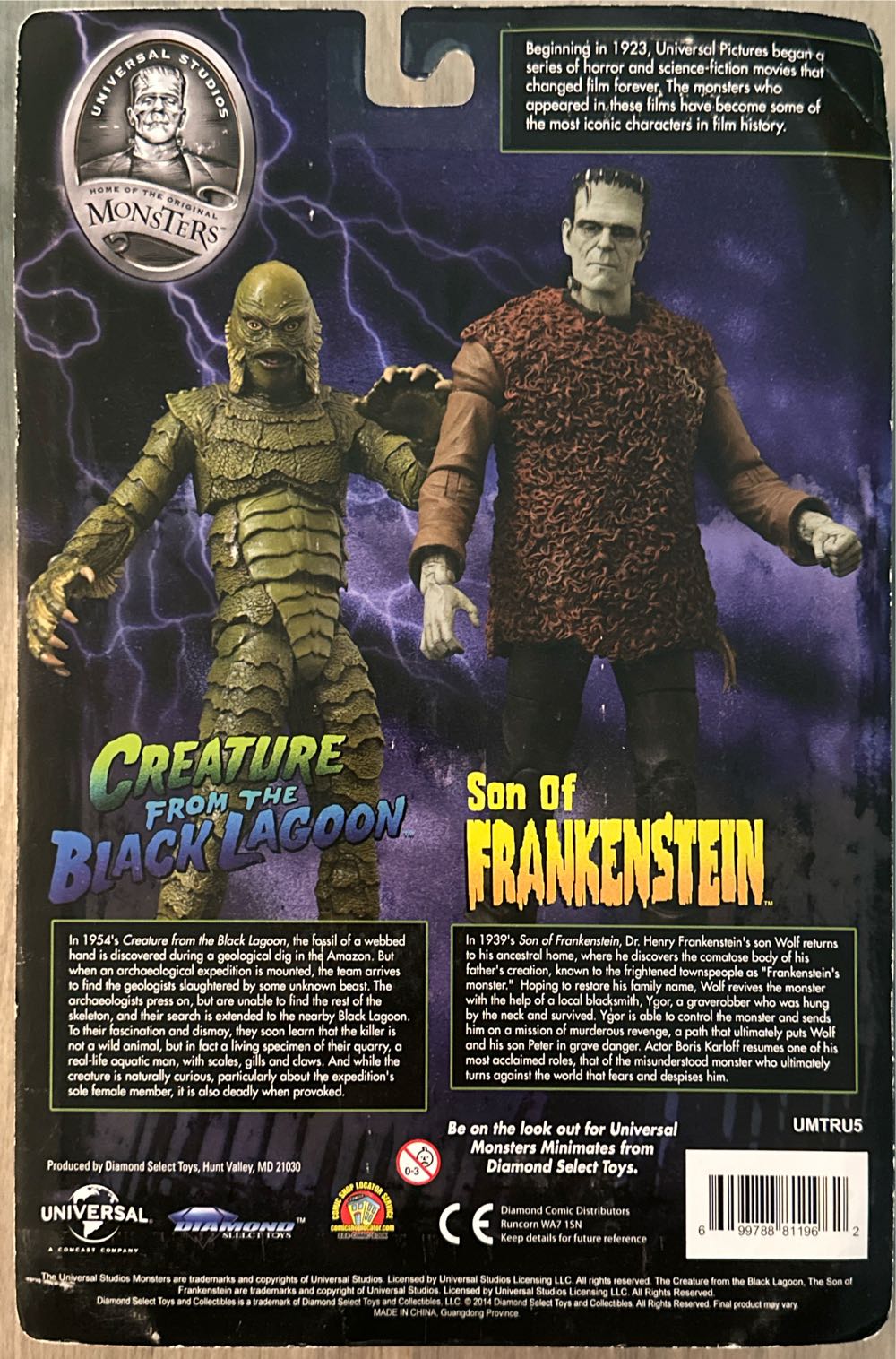 CFTBL Diamond Select Toys Toys-R-Us Exclusive - Diamond Select Toys (Universal Monsters) action figure collectible [Barcode 699788811962] - Main Image 2