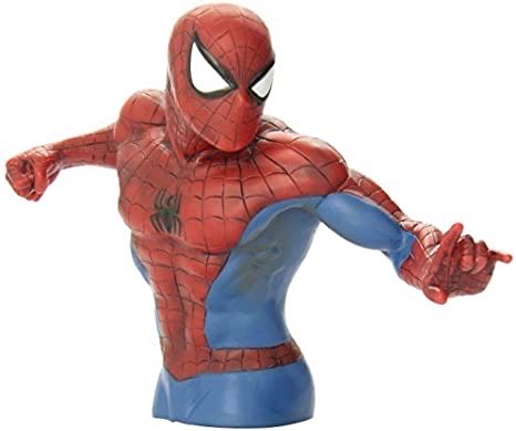 Spider-Man: Marvel Comics Bust - Bank - Monogram (Movies) action figure collectible [Barcode 077764679636] - Main Image 2