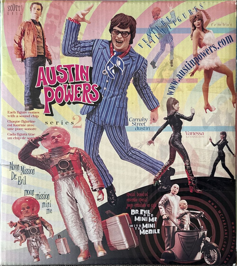 Mcfarlane Dr Evil And Mini Me From Austin Powers - McFarlane (Austin Powers) action figure collectible [Barcode 787926142105] - Main Image 2