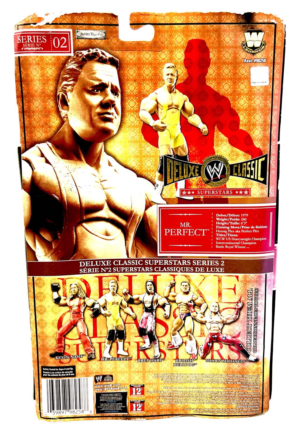 Mr. PERFECT - Jakks Pacific, Inc (WWE Classic Superstars Series 2) action figure collectible [Barcode 039897982588] - Main Image 2